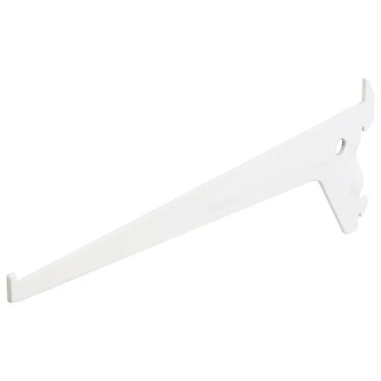 F-systeem plankendrager enkel RAL9003 wit 25cm